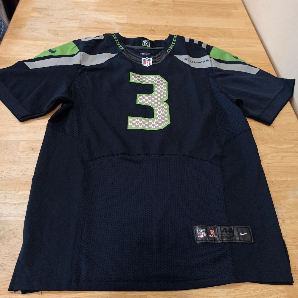 Nike NFL Russell Wilson #3 Seattle Seahawks Sewn NFL Jersey Mens M